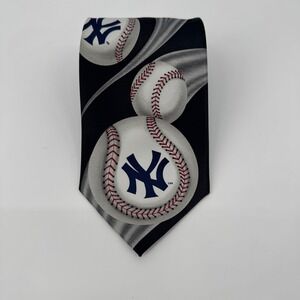 Ralph Marlin New York Yankees Official MLB Curve Ball Baseball Tie